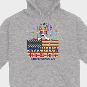 Cool Dog Lover Sweatshirt – America Independence Day 4th of July - 89Prints
