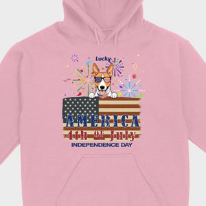 Cool Dog Lover Sweatshirt – America Independence Day 4th of July - 89Prints