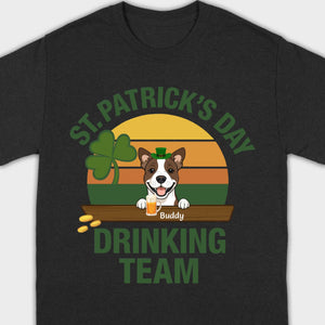 Personalized Lucky Pup Tee – St. Patrick’s Day Funny Dog Graphic with Beer Mug - 89Prints