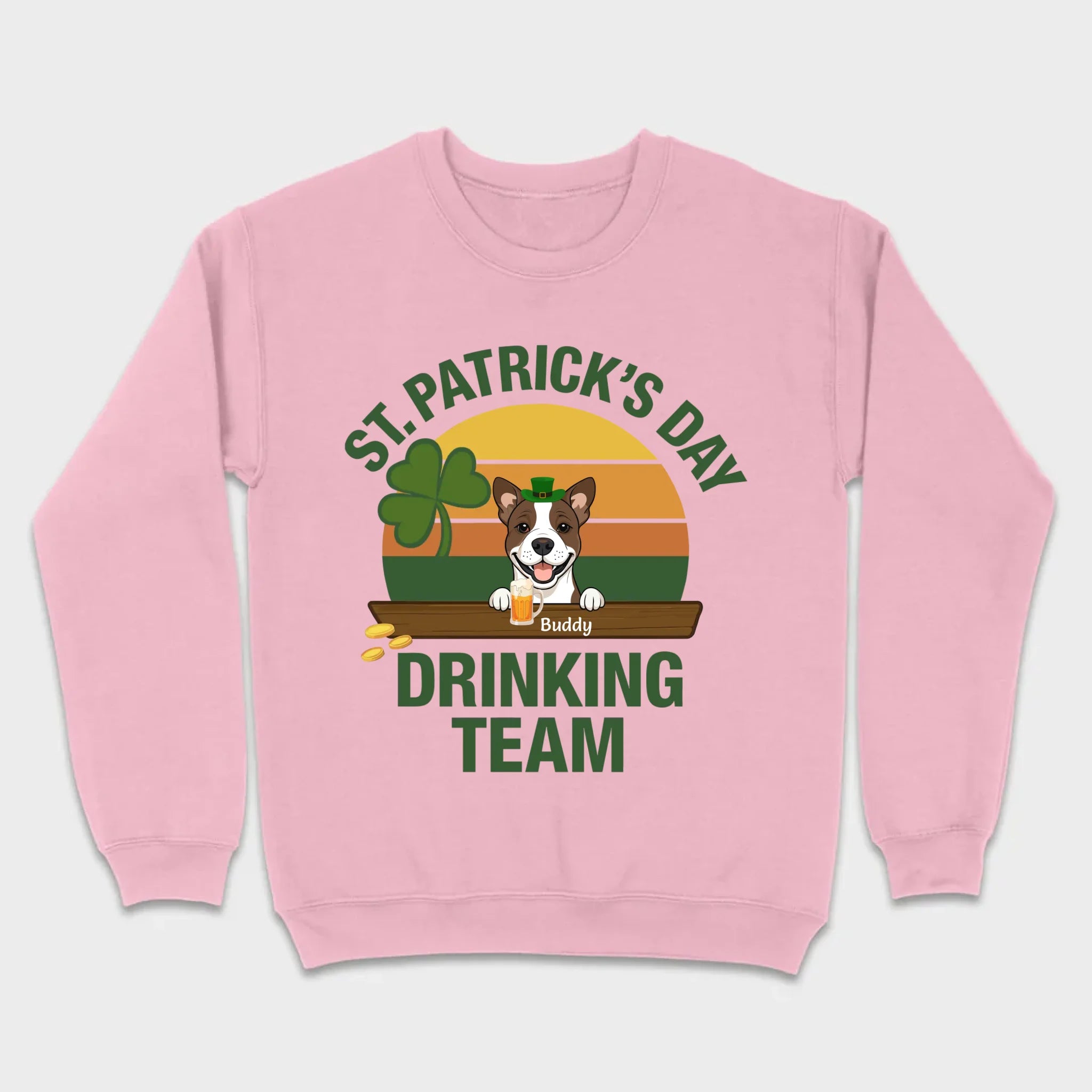 Personalized Lucky Pup Tee – St. Patrick’s Day Funny Dog Graphic with Beer Mug - 89Prints