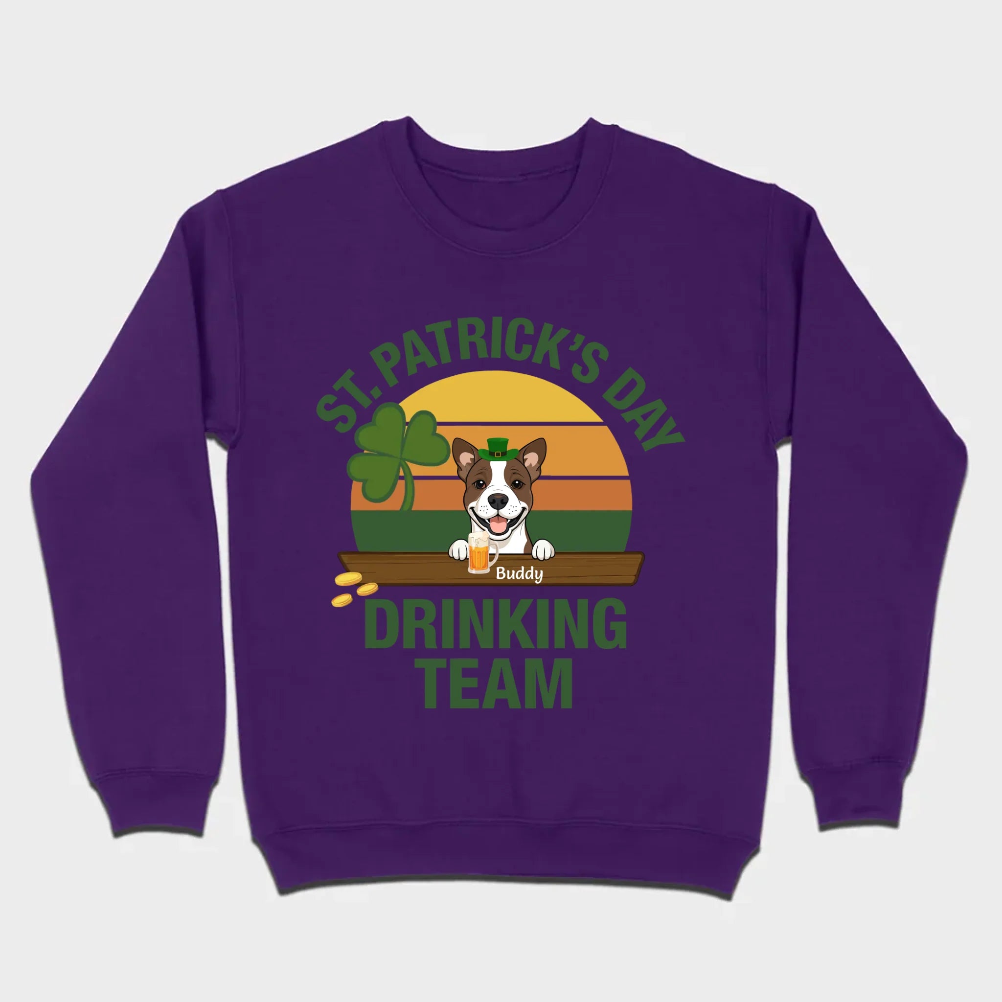 Personalized Lucky Pup Tee – St. Patrick’s Day Funny Dog Graphic with Beer Mug - 89Prints