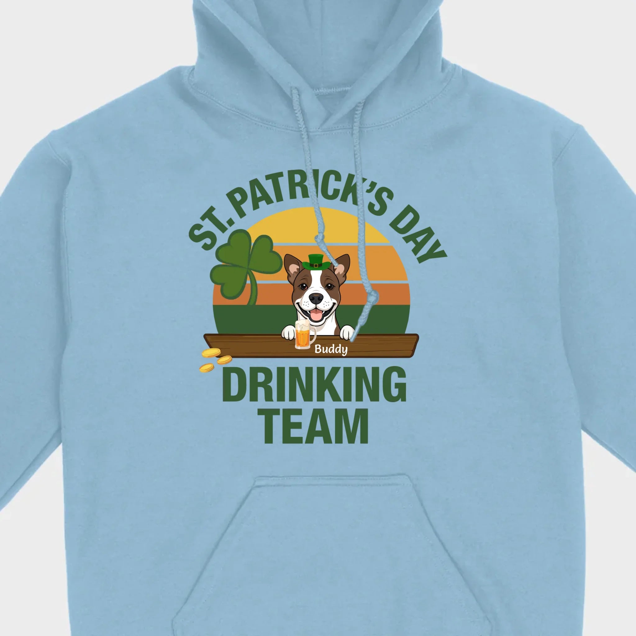 Personalized Lucky Pup Tee – St. Patrick’s Day Funny Dog Graphic with Beer Mug - 89Prints