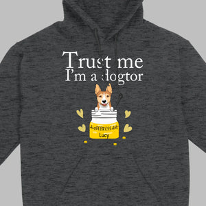 Trust Me, I'm a Dogtor T-Shirt – Custom Dog Icons & Names by 89Prints