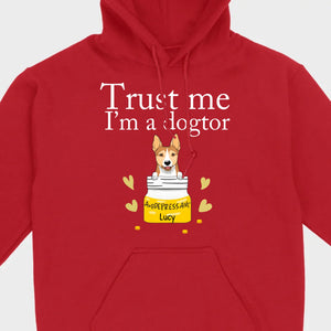 Trust Me, I'm a Dogtor T-Shirt – Custom Dog Icons & Names by 89Prints