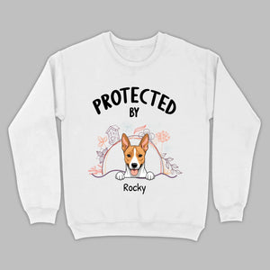 Customizable Pet T-Shirt - Protected by Name | Personalize with 89Prints