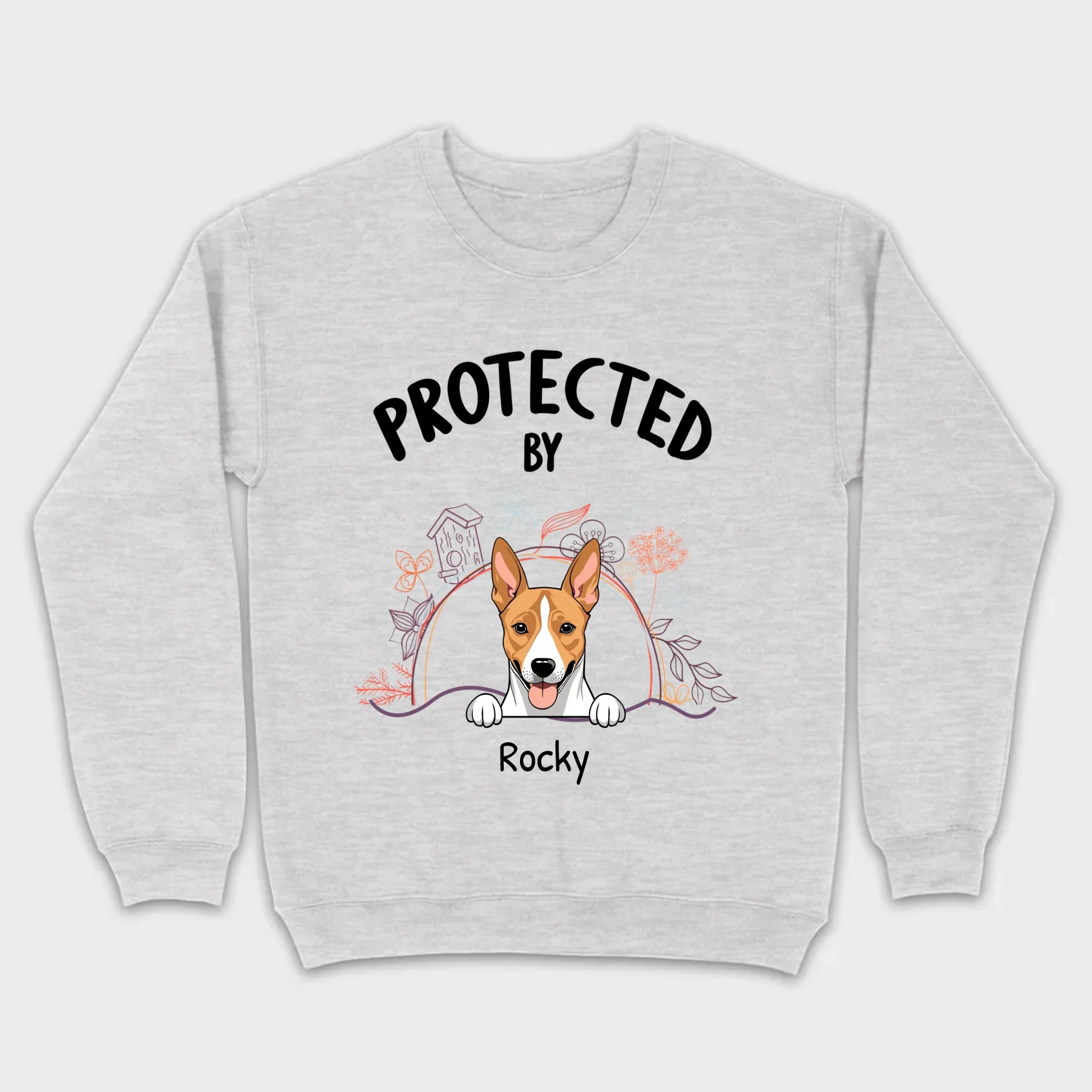 Customizable Pet T-Shirt - Protected by Name | Personalize with 89Prints
