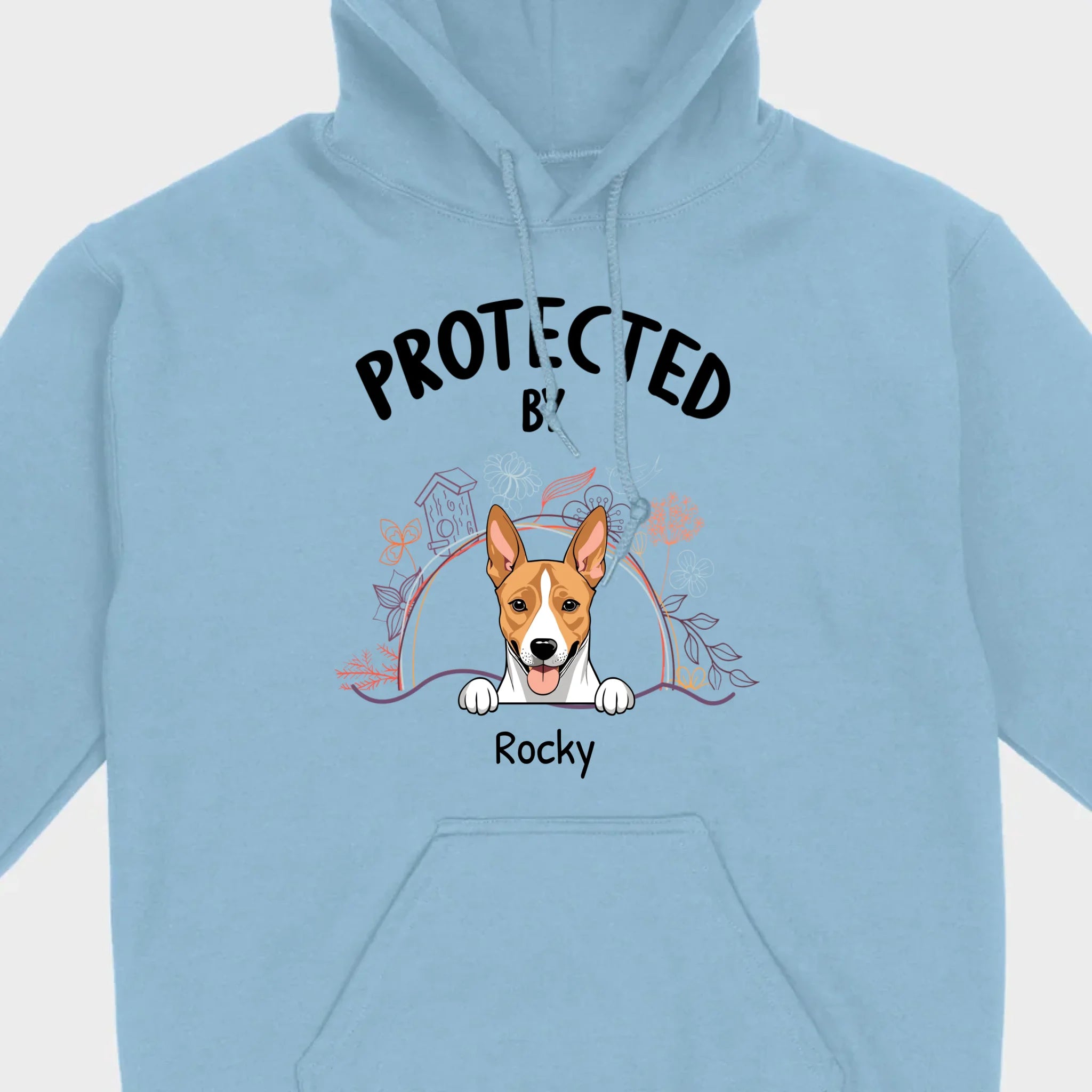 Customizable Pet T-Shirt - Protected by Name | Personalize with 89Prints