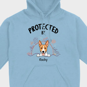 Customizable Pet T-Shirt - Protected by Name | Personalize with 89Prints