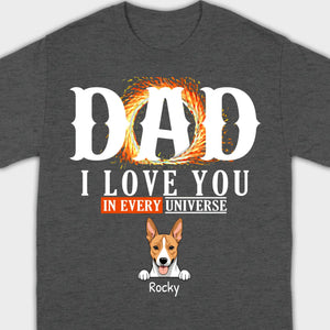 Personalized Dog T-Shirt for Dad - Unique Gift with Custom Name and Icon