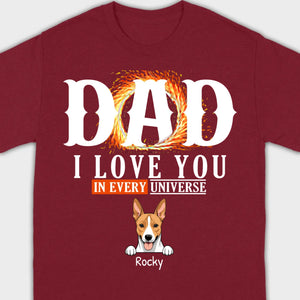 Personalized Dog T-Shirt for Dad - Unique Gift with Custom Name and Icon