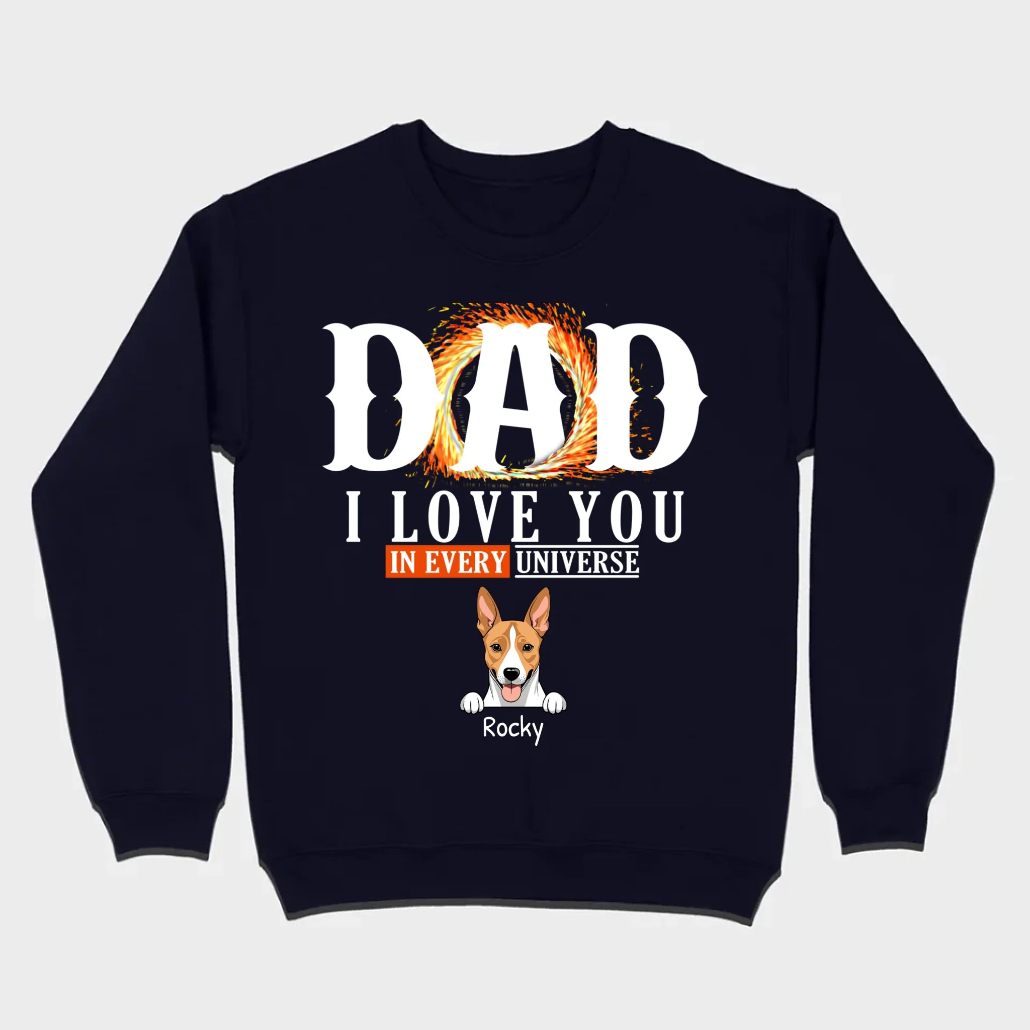 Personalized Dog T-Shirt for Dad - Unique Gift with Custom Name and Icon