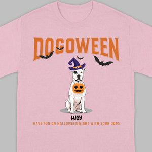 Personalized Dogoween T-Shirt | Custom Dog Halloween Tee - 89Prints