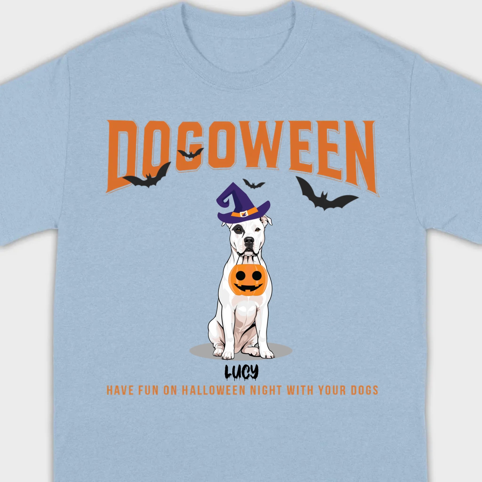 Personalized Dogoween T-Shirt | Custom Dog Halloween Tee - 89Prints
