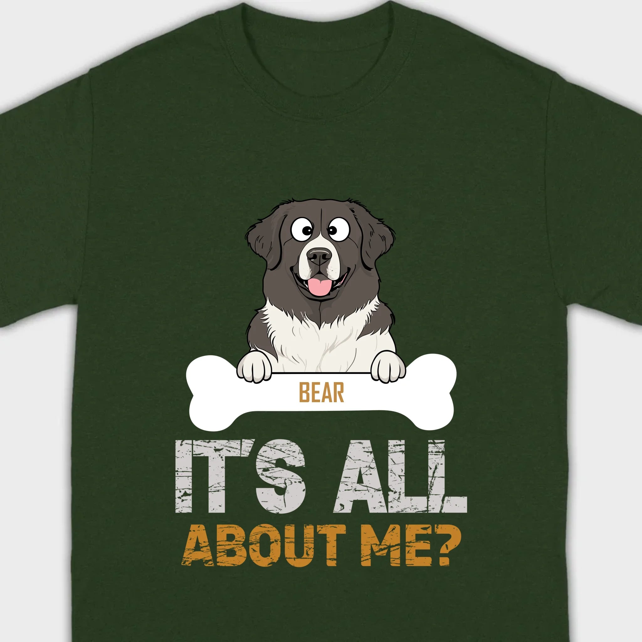 Custom Name Basic Tee With 