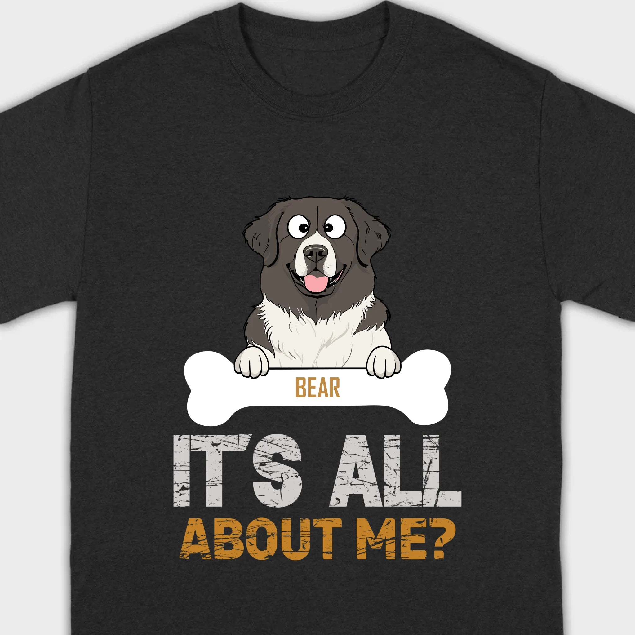 Custom Name Basic Tee With 