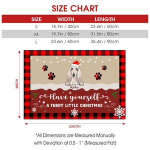 Personalized Christmas Doormat – Dog Rules the Holiday Door - 89Prints