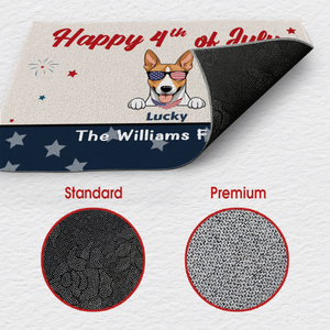 4th of July Home Decor – Personalized Patriotic Doormat - 89Prints
