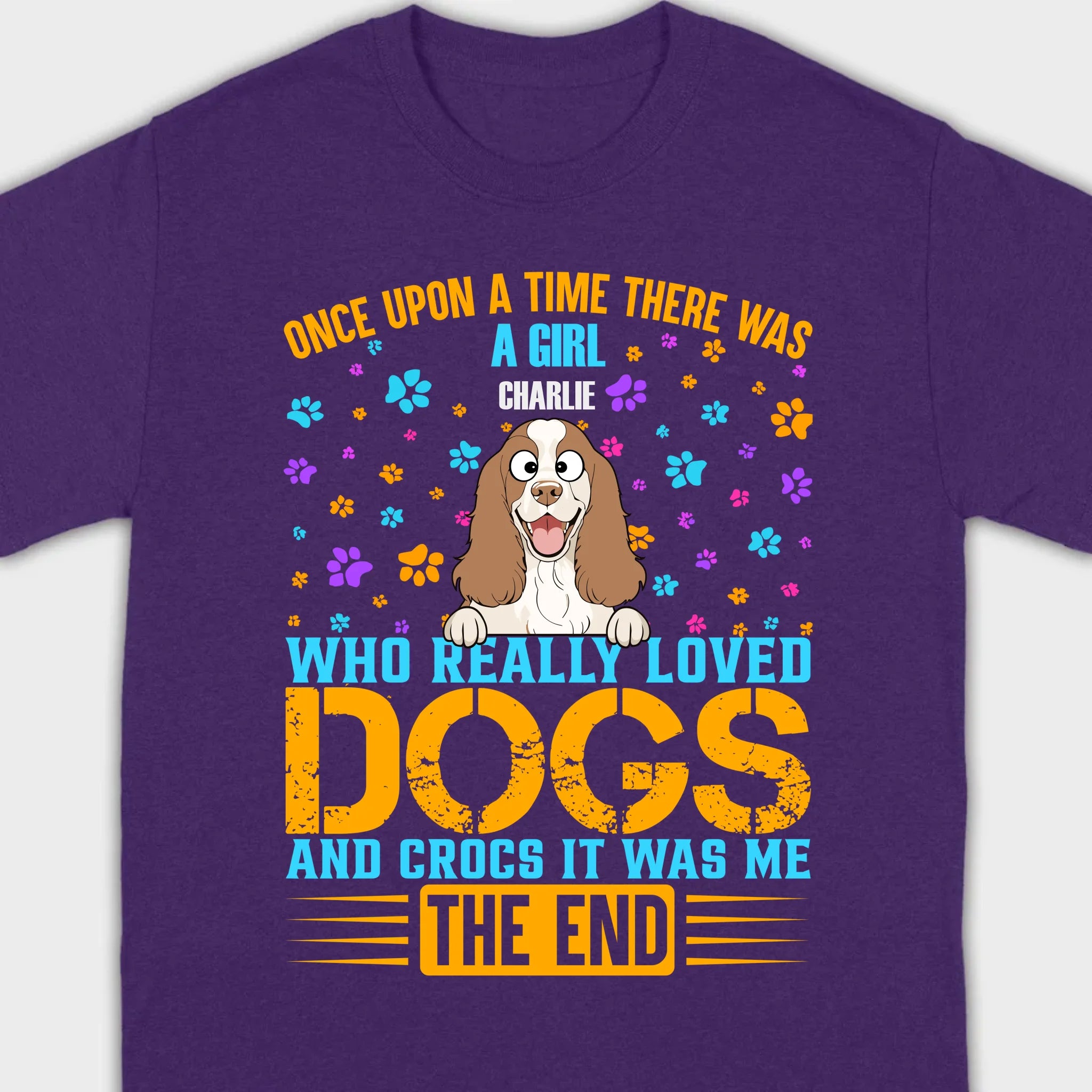 Custom Personalized Dog Shirts, Loved Dogs & Crocs Basic Tee - 89Prints