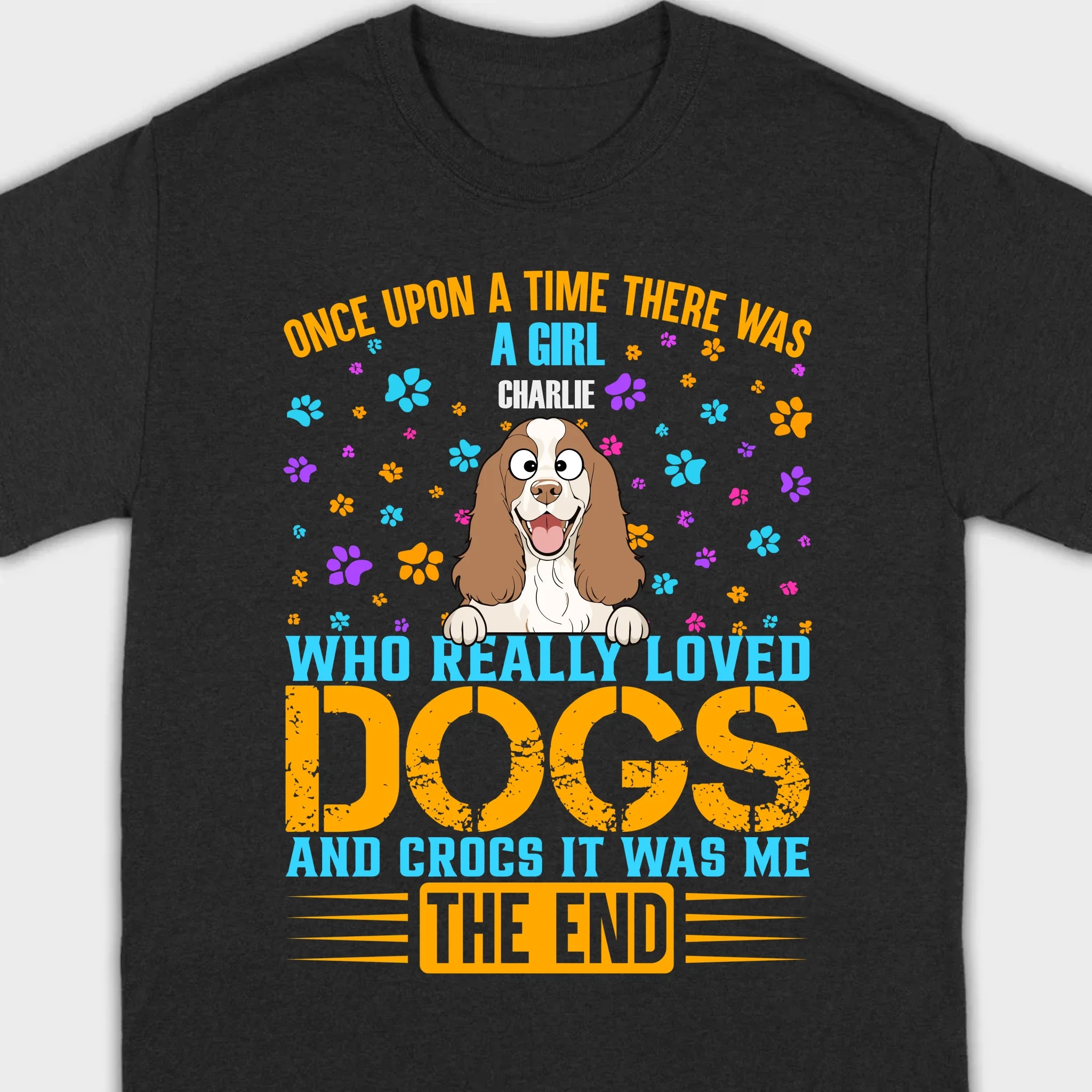 Custom Personalized Dog Shirts, Loved Dogs & Crocs Basic Tee - 89Prints