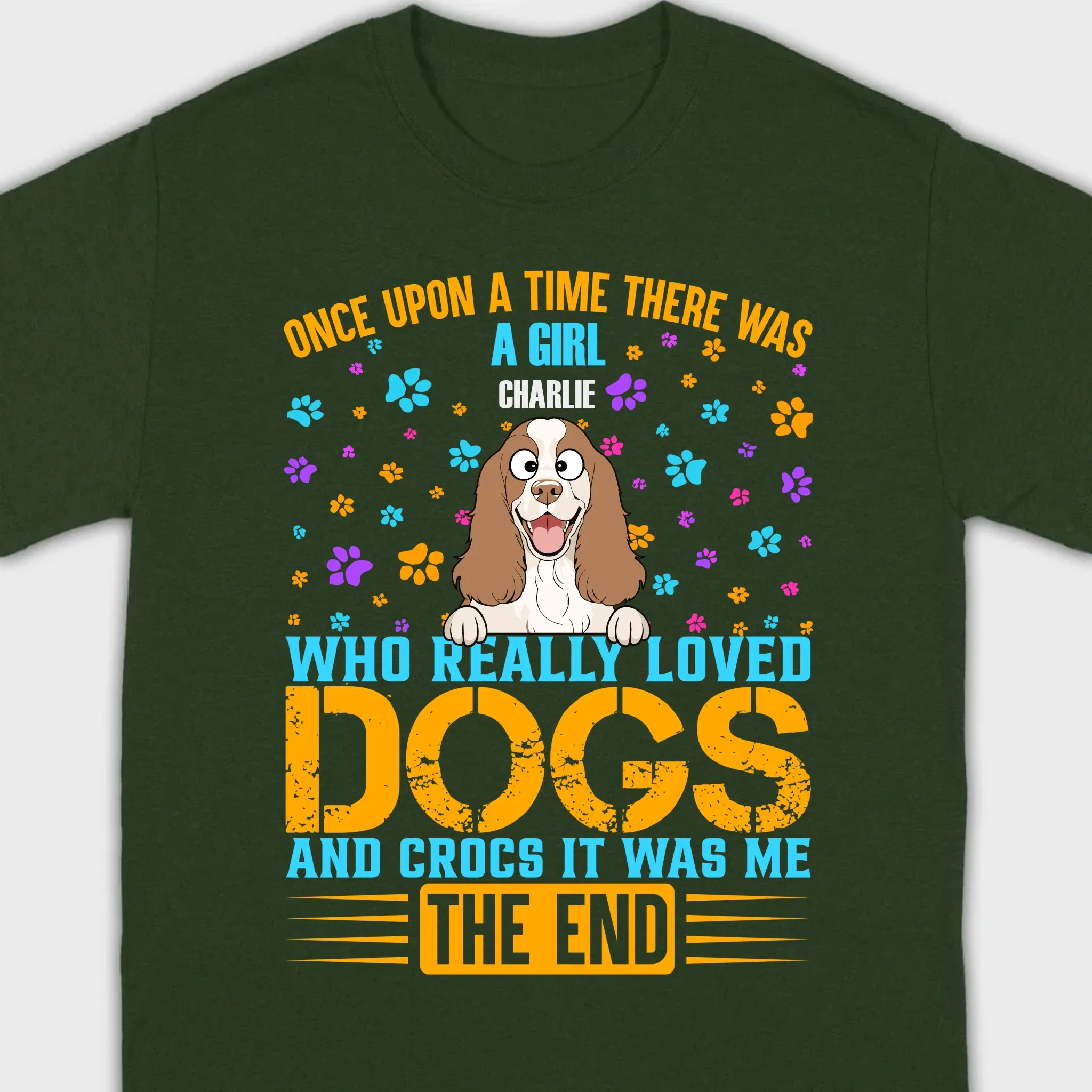 Custom Personalized Dog Shirts, Loved Dogs & Crocs Basic Tee - 89Prints