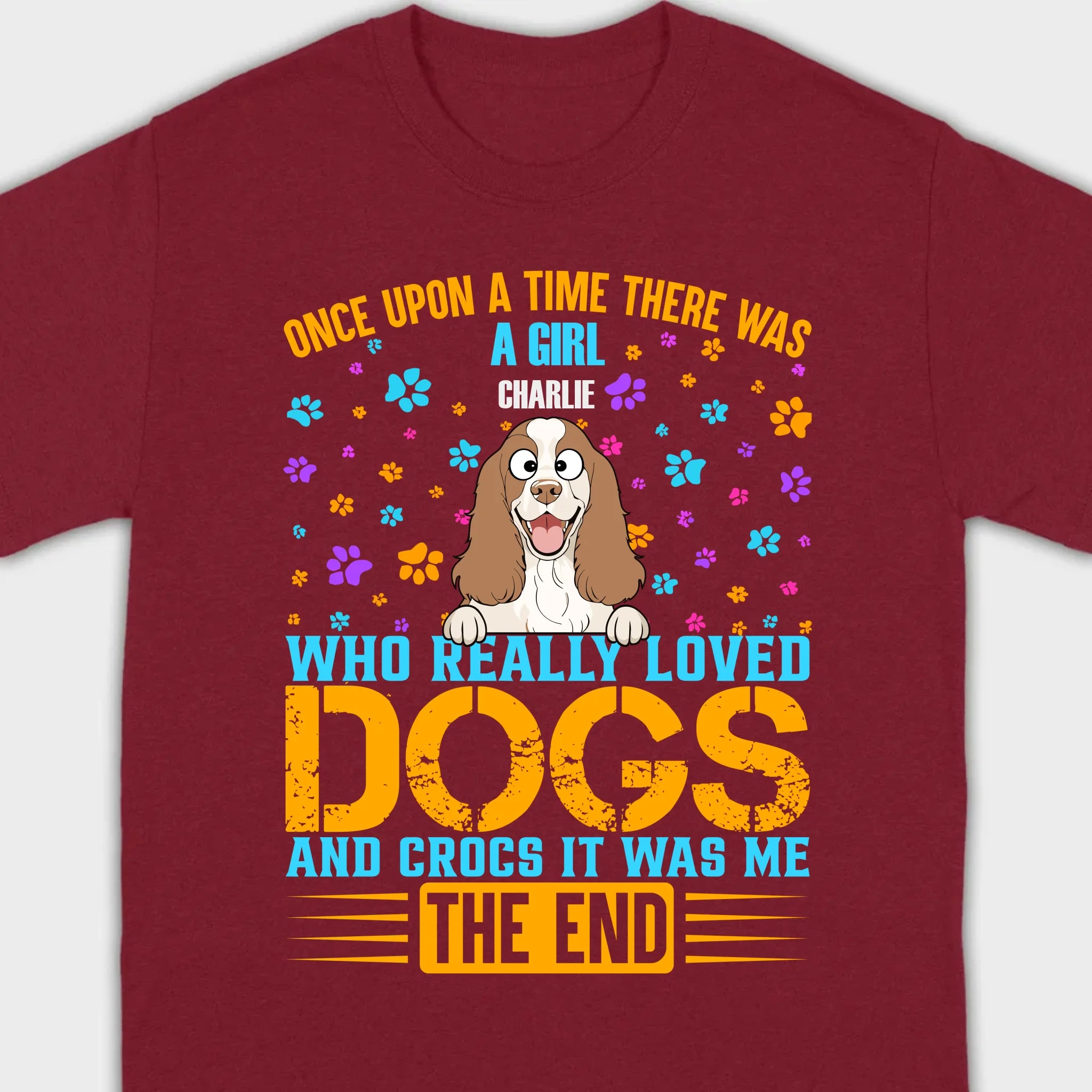 Custom Personalized Dog Shirts, Loved Dogs & Crocs Basic Tee - 89Prints