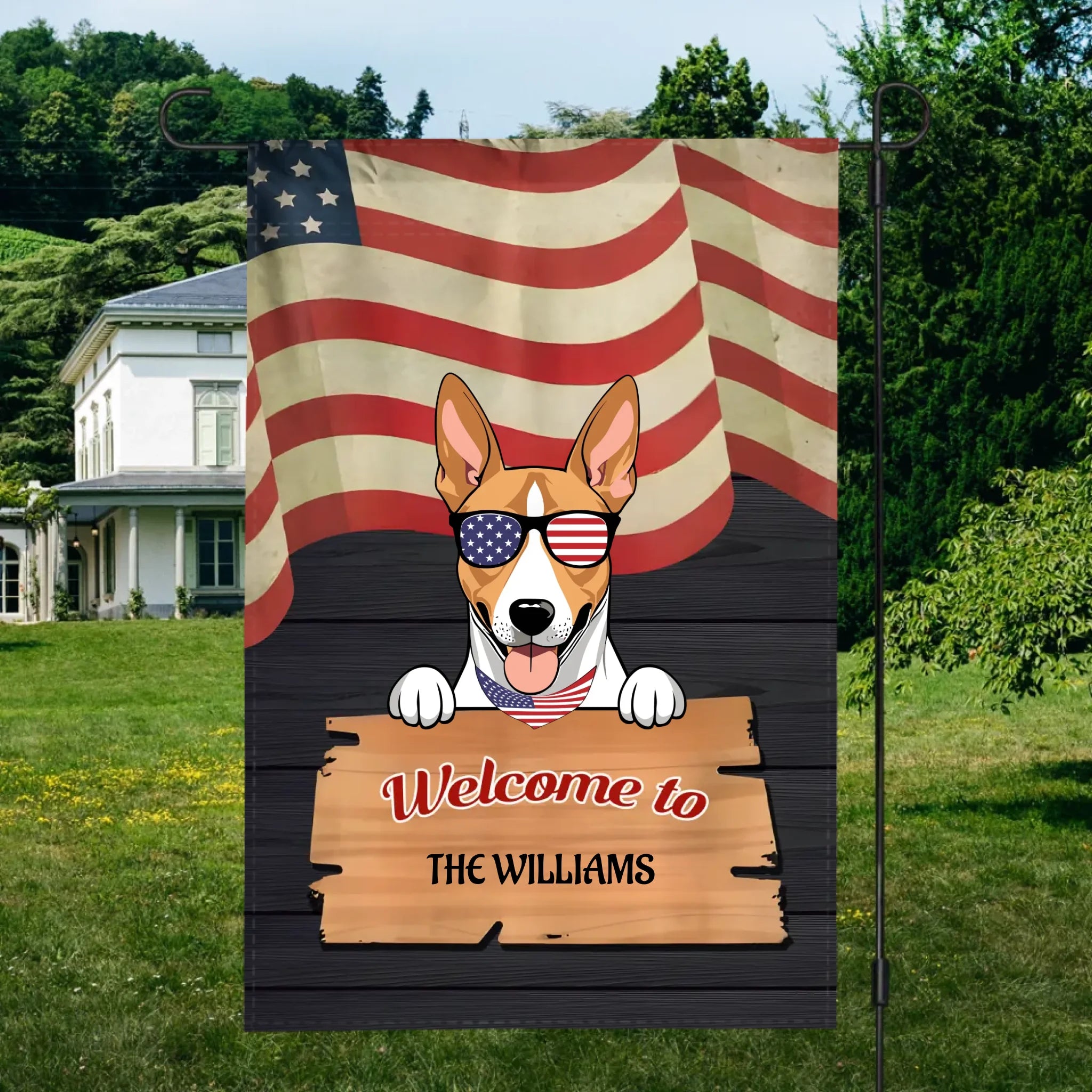 Personalized Dog Graden Flag – Welcome to [Name]'s Territory 89Prints