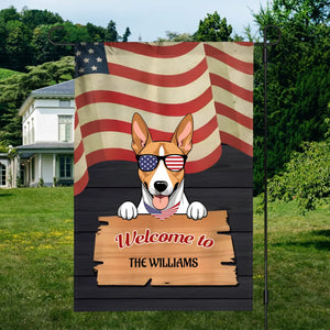 Personalized Dog Graden Flag – Welcome to [Name]'s Territory 89Prints