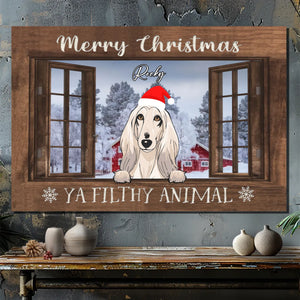 Custom Christmas Pet Canvas – Personalized Dog Lover Gift – 89Prints