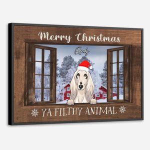 Custom Christmas Dog Poster – Best Friend Holiday Wall Art – 89Prints