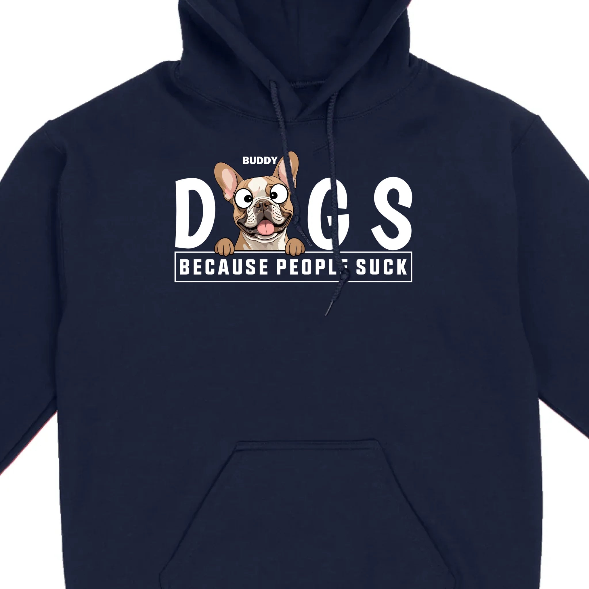 Custom Your Dog On A Shirt Because People Suck Basic Tee - 89Prints