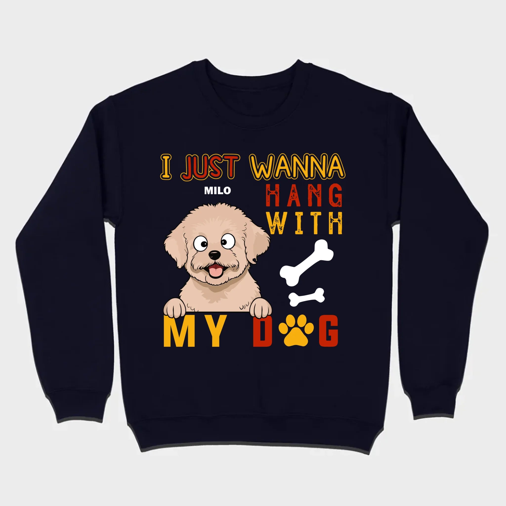 Custom I Just Wanna Hang With My Dog Shirt | Dog Lover T-Shirt - 89Prints