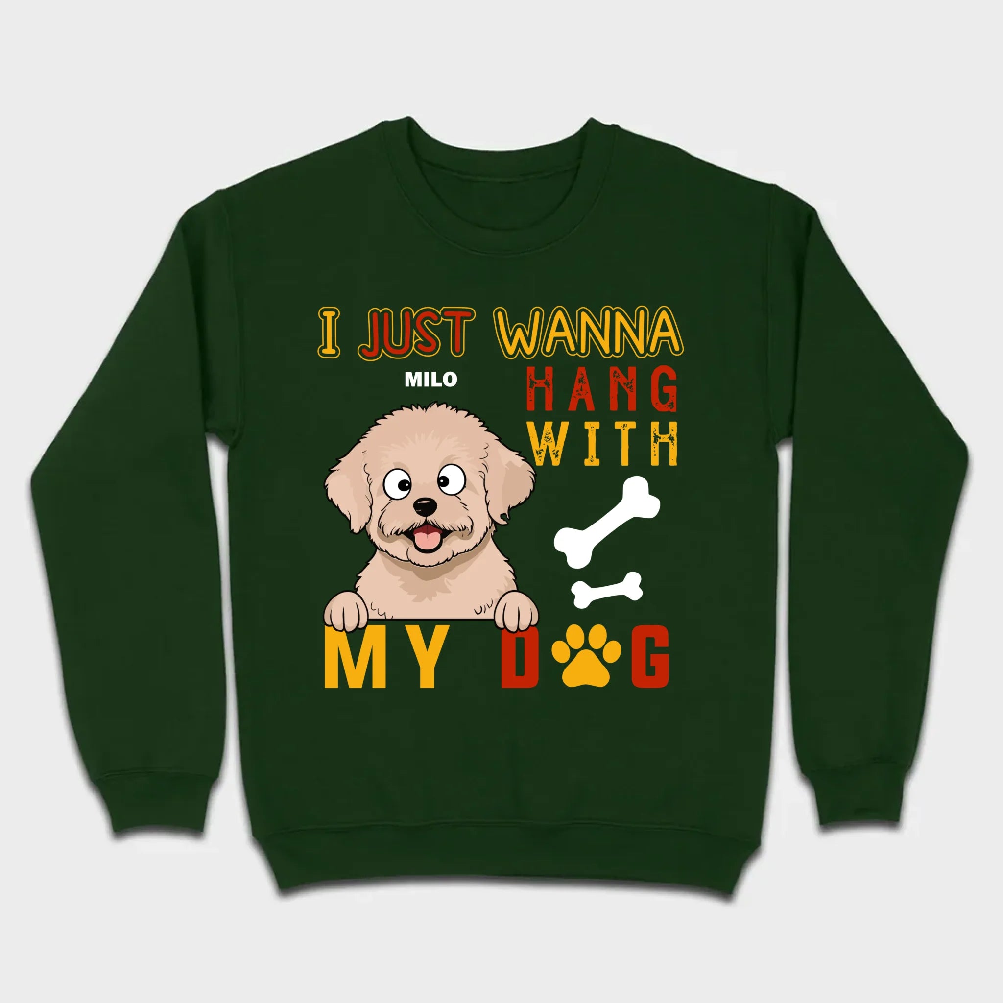 Custom I Just Wanna Hang With My Dog Shirt | Dog Lover T-Shirt - 89Prints