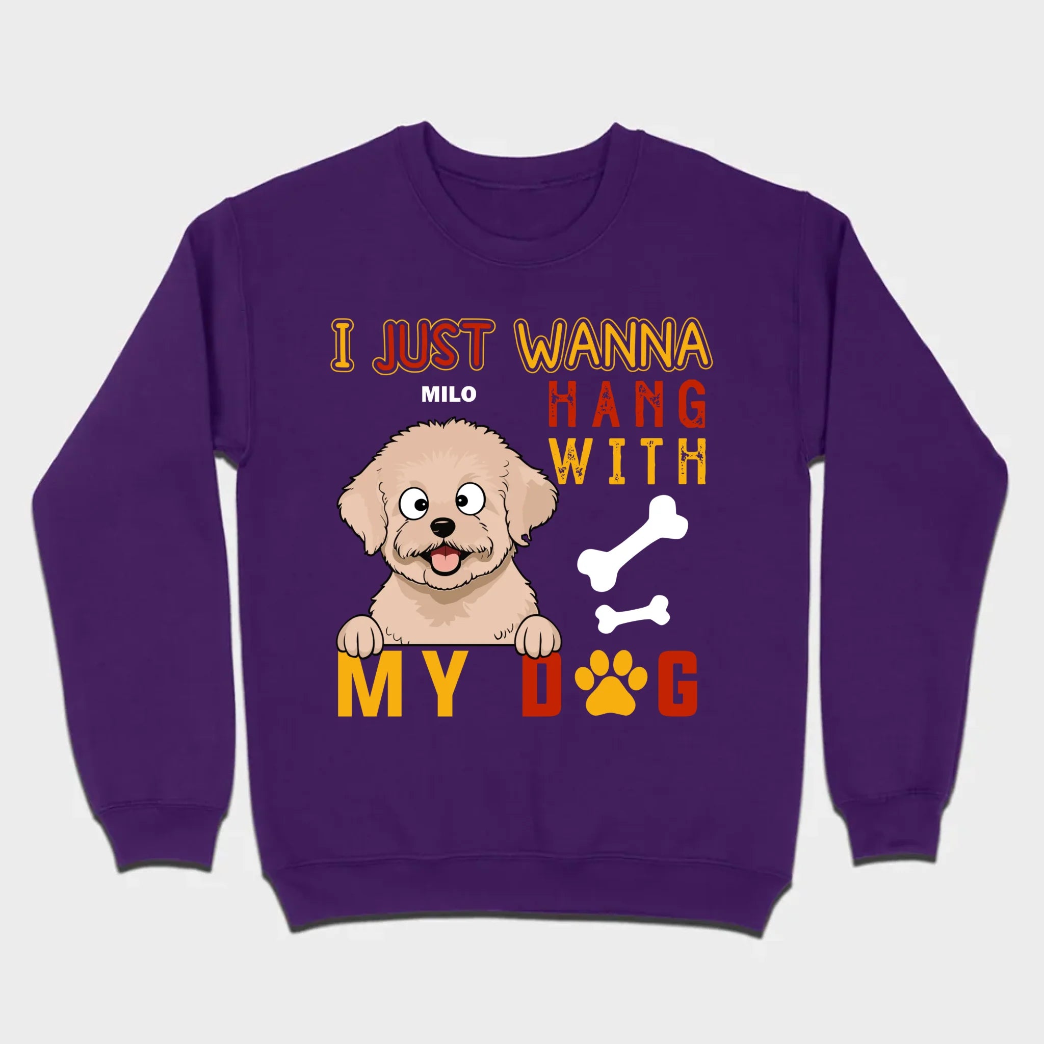Custom I Just Wanna Hang With My Dog Shirt | Dog Lover T-Shirt - 89Prints