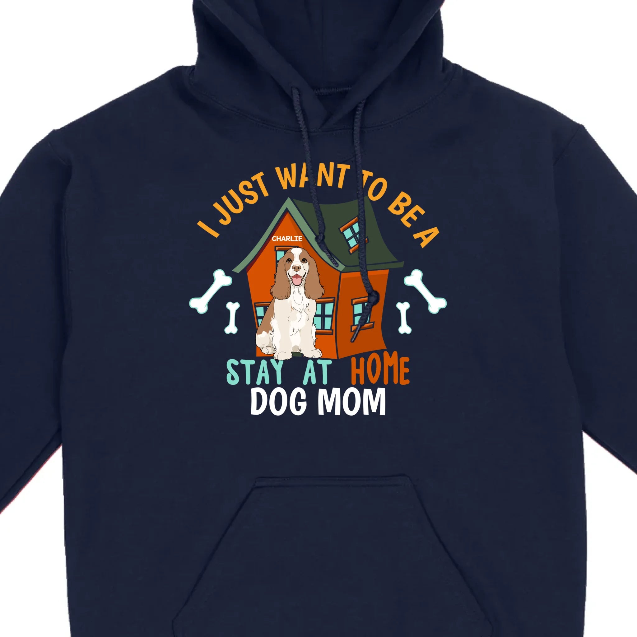 Custom Pet Lovers Shirt I Just Want To Be A Stay At Home Dog Mom - 89Prints