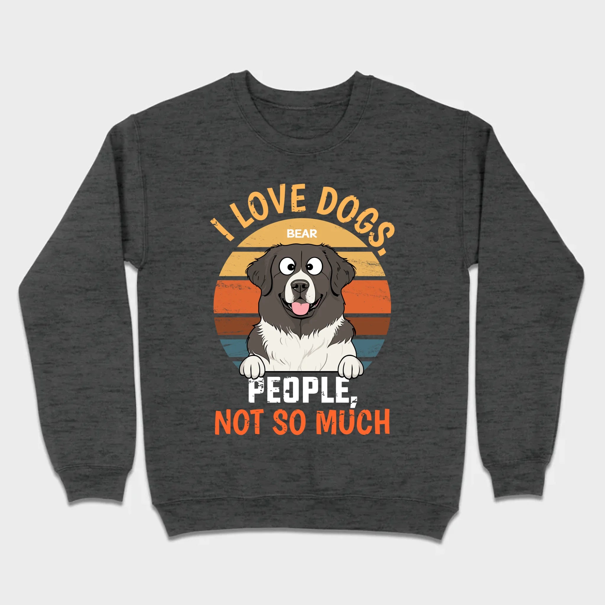 Custom Dog Lover Tee I Love Dogs. People, Not So Much - 89Prints Shirt