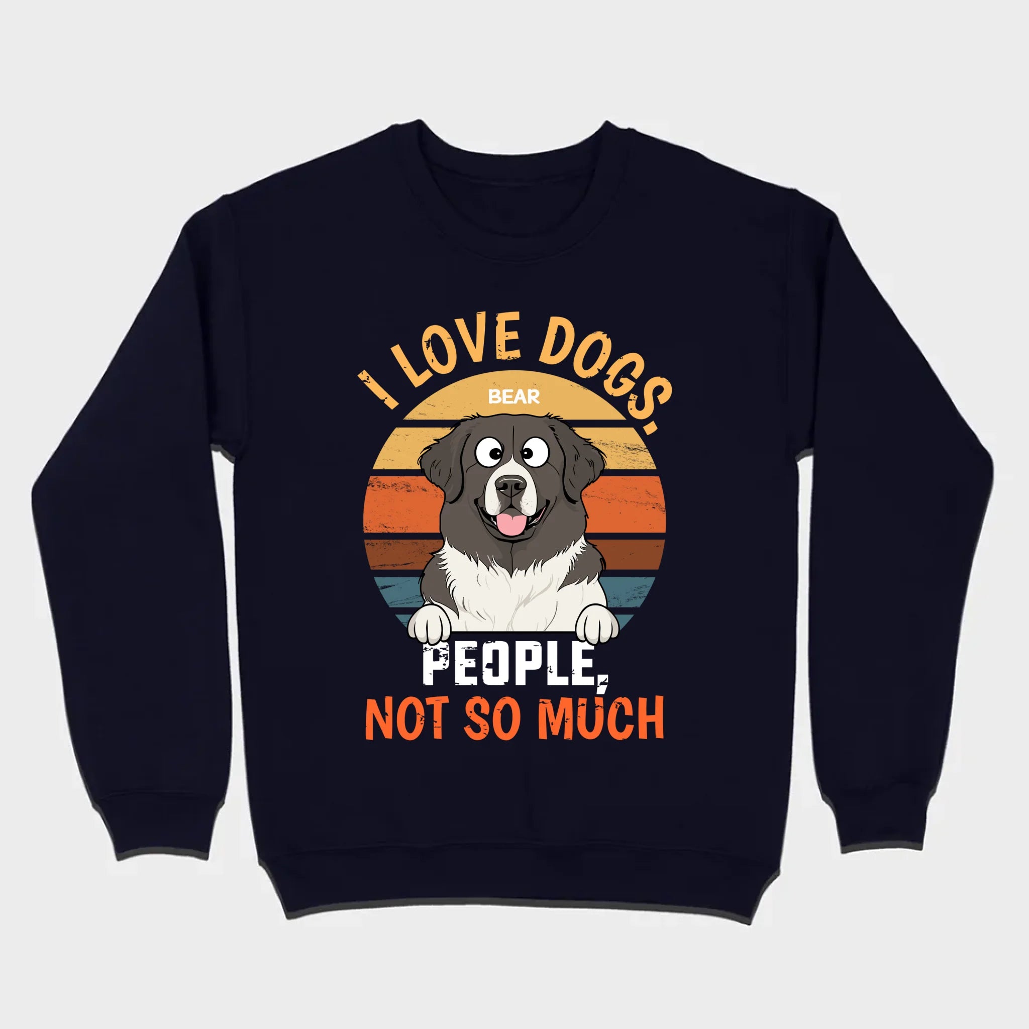 Custom Dog Lover Tee I Love Dogs. People, Not So Much - 89Prints Shirt
