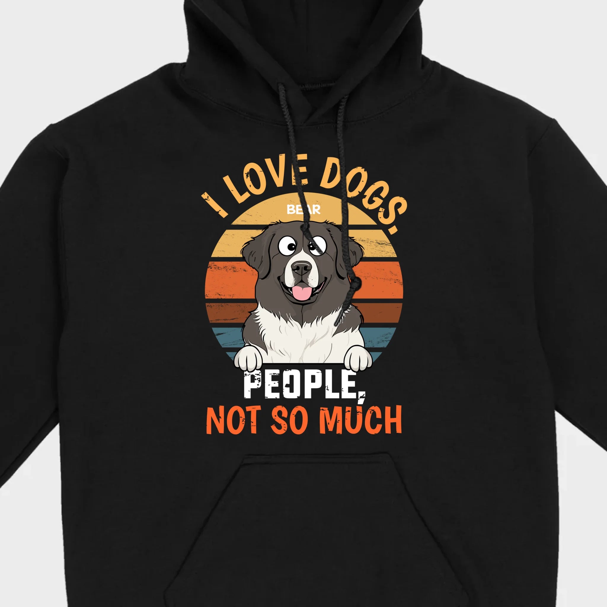 Custom Dog Lover Tee I Love Dogs. People, Not So Much - 89Prints Shirt