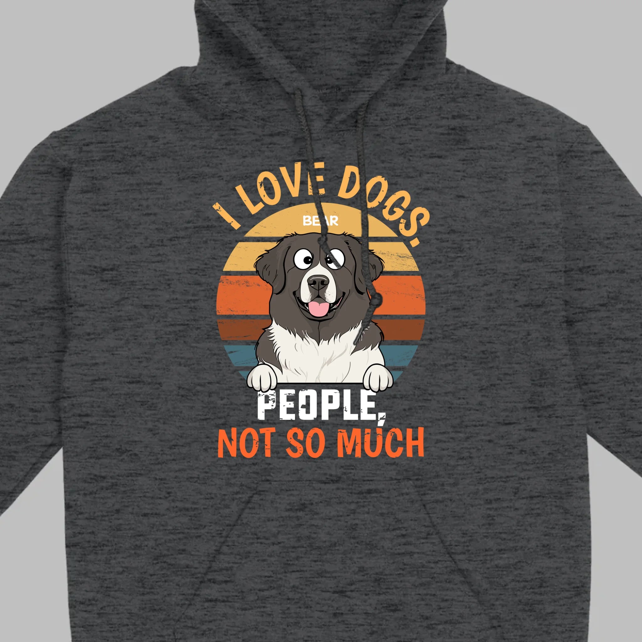 Custom Dog Lover Tee I Love Dogs. People, Not So Much - 89Prints Shirt