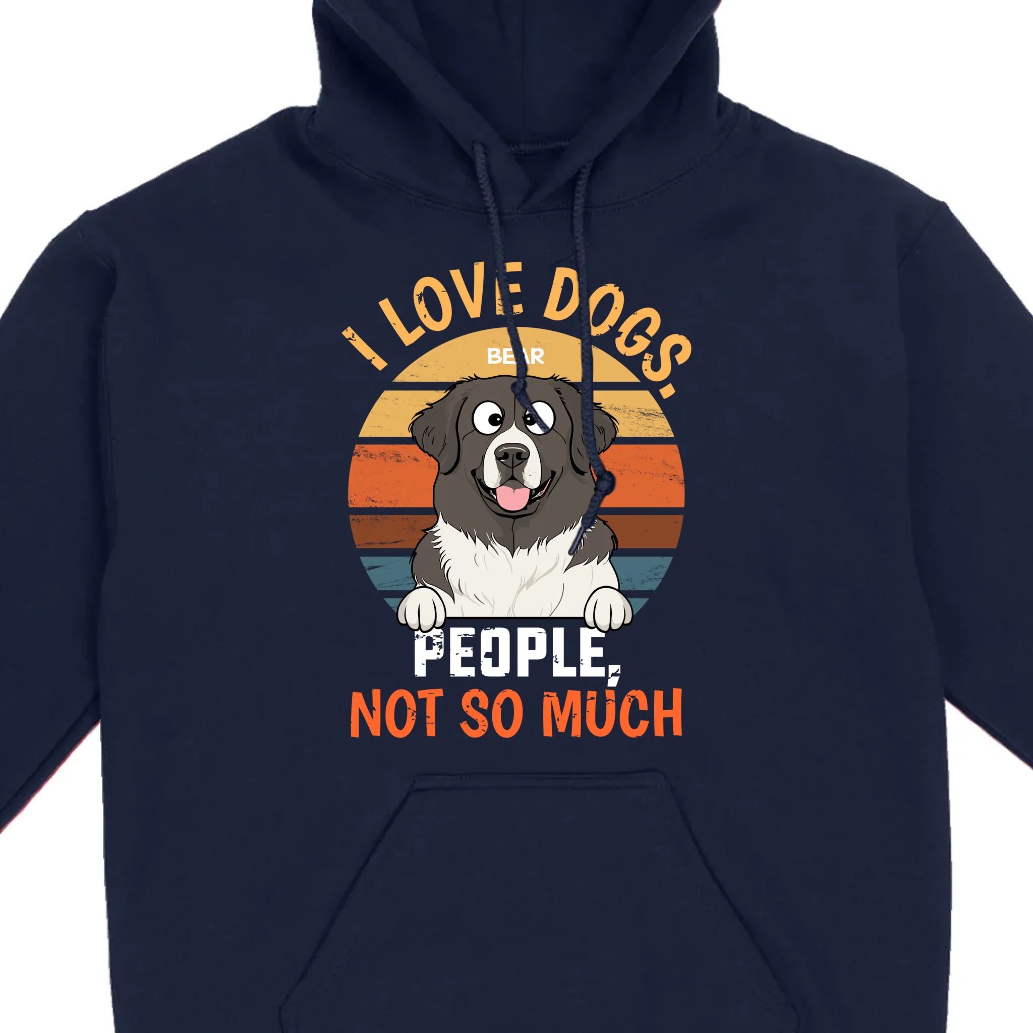 Custom Dog Lover Tee I Love Dogs. People, Not So Much - 89Prints Shirt