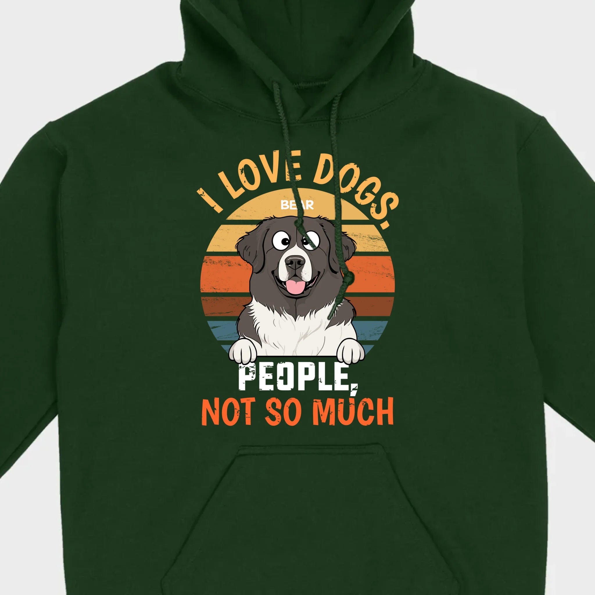 Custom Dog Lover Tee I Love Dogs. People, Not So Much - 89Prints Shirt