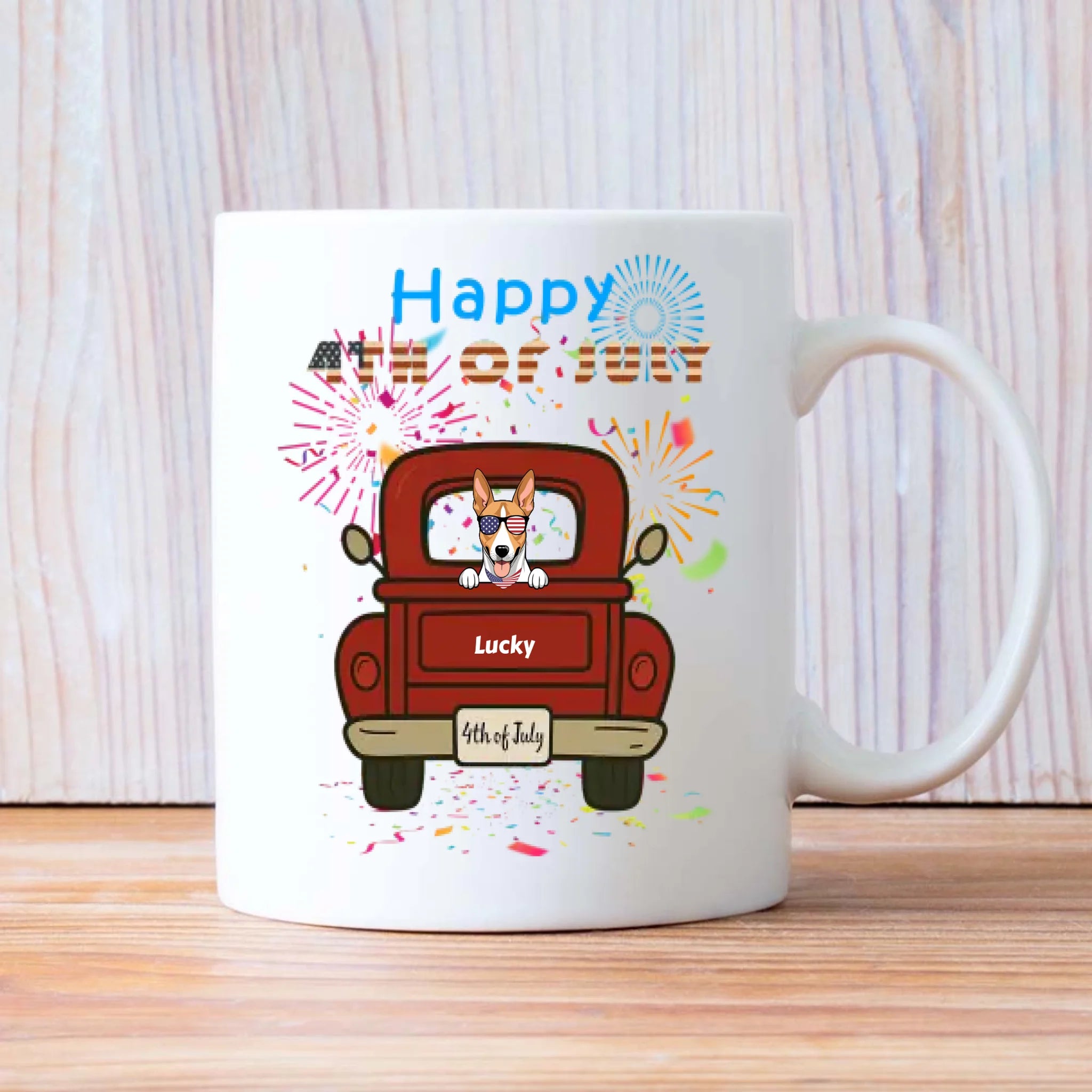 Patriotic Dog Magic Mug – Color-Changing Cup for 4th of July - 89Prints