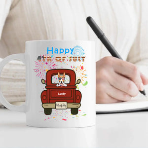 Patriotic Dog Magic Mug – Color-Changing Cup for 4th of July - 89Prints