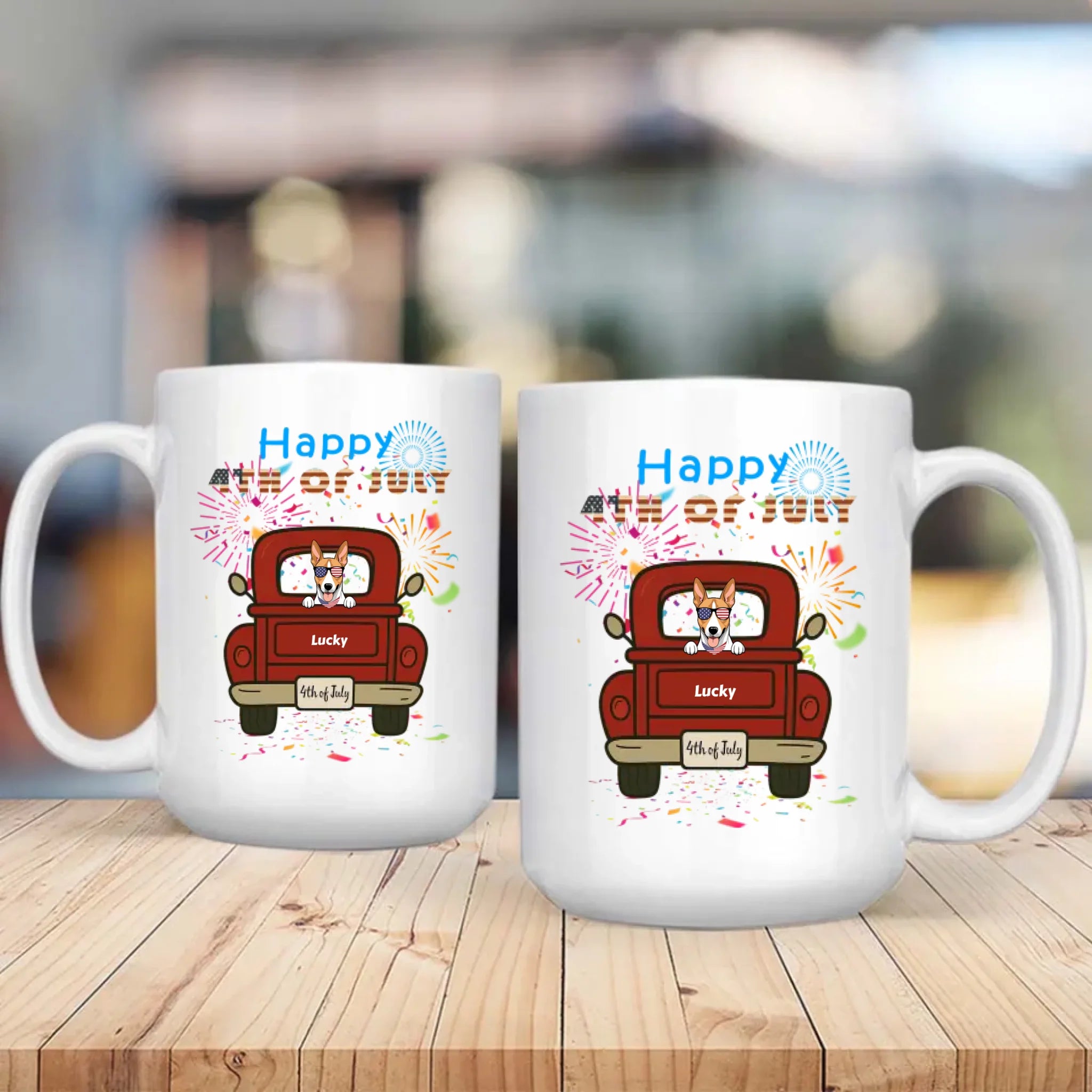 Patriotic Dog Magic Mug – Color-Changing Cup for 4th of July - 89Prints