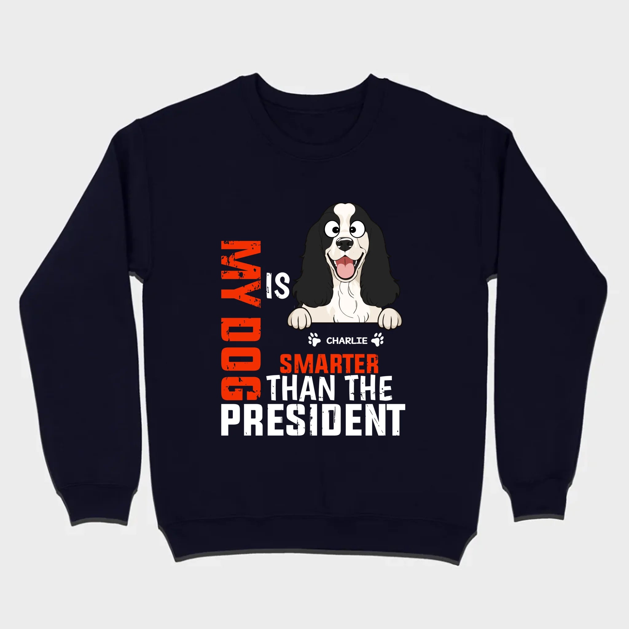 Funny Animal Lovers Shirt My Dog Is Smarter Than The President - 89Prints