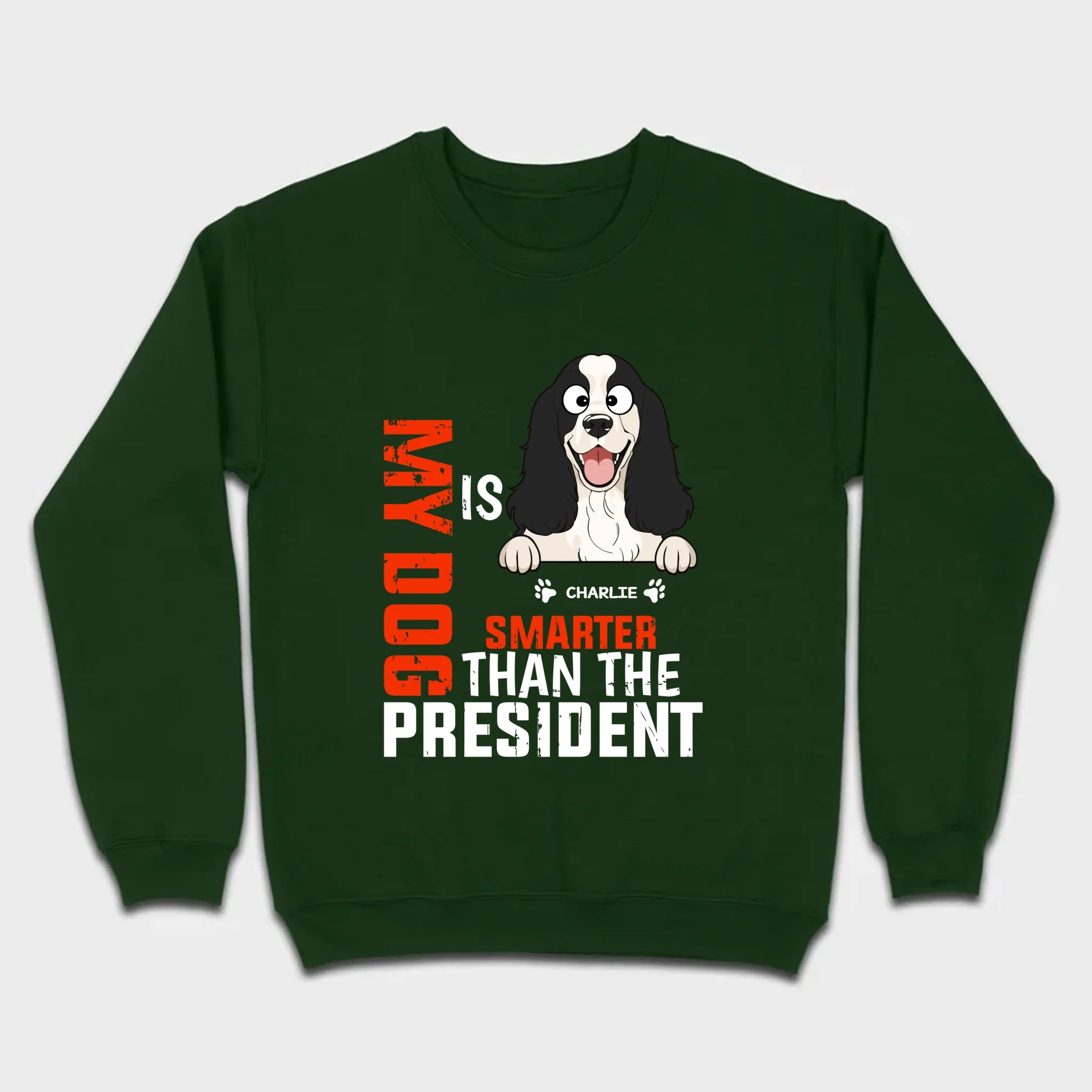 Funny Animal Lovers Shirt My Dog Is Smarter Than The President - 89Prints