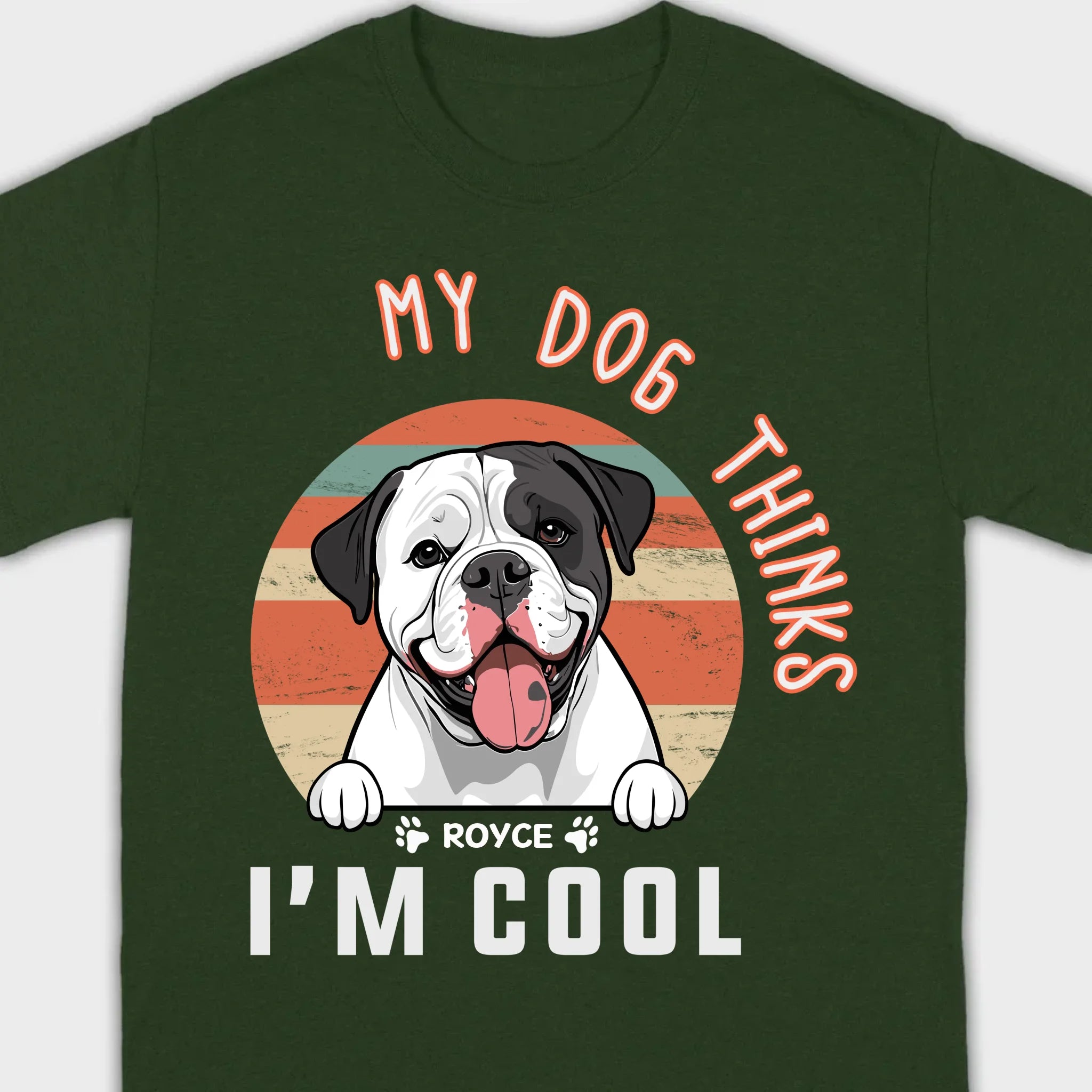 Animal Lovers T Shirts - My Dog Thinks I'm Cool - 89Prints Tee