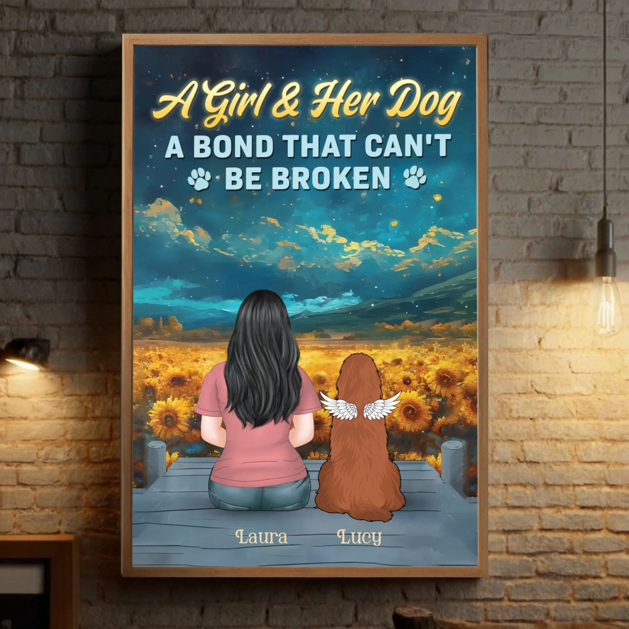Custom Dog Lover Poster – A Bond That Can’t Be Broken – 89Prints