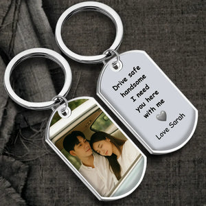 Custom Couple's Keepsake Keychain – Personalize with Your Photo, Names, and Special Words - 89Prints