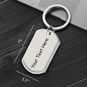 Your Words, Your Photo: Custom Personalizable Message Keychain – Unique Anniversary Keepsake - 89Prints