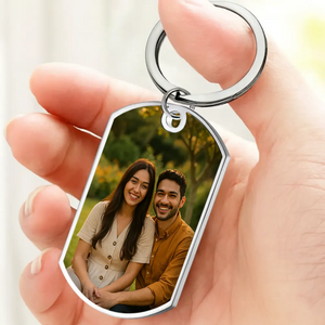 Meaningful Photo Couple Keychain - You Are Awesome One-Side Engraving & Custom Photo - 89Prints